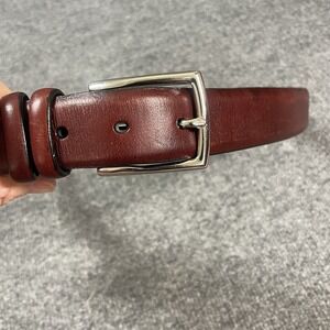 Polo Ralph Lauren Men's Brown Leather Belt 36 Dress Belt Preppy